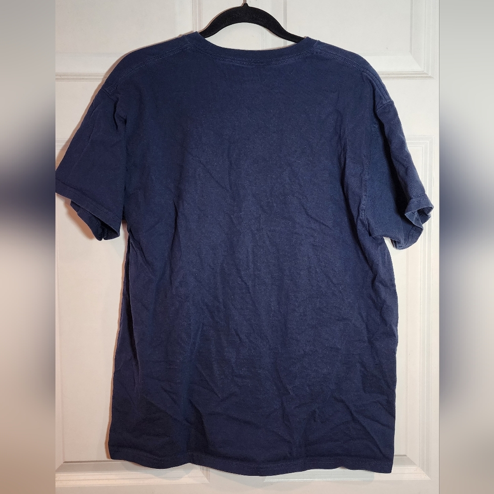 Spalding Men's Navy Blue Cotton T-Shirt Medium - Picture 4 of 4